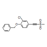 1-(Benzyloxy)-2-chloro-4-[(methylsulfonyl)ethynyl]benzene