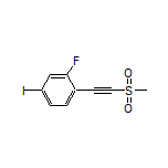 2-Fluoro-4-iodo-1-[(methylsulfonyl)ethynyl]benzene