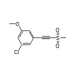 1-Chloro-3-methoxy-5-[(methylsulfonyl)ethynyl]benzene