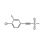 1-Chloro-2-iodo-4-[(methylsulfonyl)ethynyl]benzene