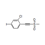 2-Chloro-4-iodo-1-[(methylsulfonyl)ethynyl]benzene