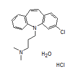 3-(3-Chloro-5H-dibenzo[b,f]azepin-5-yl)-N,N-dimethyl-1-propanamine Hydrochloride Hydrate