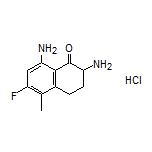 2,8-Diamino-6-fluoro-5-methyl-3,4-dihydronaphthalen-1(2H)-one Hydrochloride