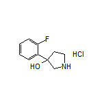 3-(2-Fluorophenyl)pyrrolidin-3-ol Hydrochloride