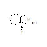 Decahydrocyclohepta[c]pyrrole-3a-carbonitrile Hydrochloride