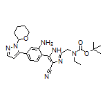 5-[2-Amino-4-[1-(tetrahydro-2H-pyran-2-yl)-1H-pyrazol-5-yl]phenyl]-2-[[Boc(ethyl)amino]methyl]-1H-imidazole-4-carbonitrile