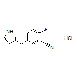 2-Fluoro-5-(pyrrolidin-3-ylmethyl)benzonitrile Hydrochloride