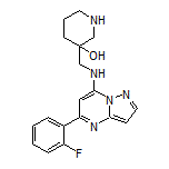 3-[[[5-(2-Fluorophenyl)pyrazolo[1,5-a]pyrimidin-7-yl]amino]methyl]piperidin-3-ol