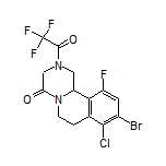 9-Bromo-8-chloro-11-fluoro-2-(2,2,2-trifluoroacetyl)-2,3,6,7-tetrahydro-1H-pyrazino[2,1-a]isoquinolin-4(11bH)-one