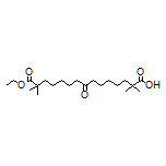 15-Ethoxy-2,2,14,14-tetramethyl-8,15-dioxopentadecanoic Acid