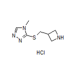 3-[(Azetidin-3-ylmethyl)thio]-4-methyl-4H-1,2,4-triazole Hydrochloride