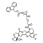 2-(Fmoc-amino)-N-[[2-[[(1S,9S)-9-ethyl-5-fluoro-9-hydroxy-4-methyl-10,13-dioxo-2,3,9,10,13,15-hexahydro-1H,12H-benzo[de]pyrano[3’,4’:6,7]indolizino[1,2-b]quinolin-1-yl]amino]-2-oxoethoxy]methyl]acetamide