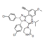 4-[(4S,5R)-4,5-Bis(4-chlorophenyl)-2-(2-ethynyl-6-isopropoxy-4-methoxyphenyl)-4,5-dihydro-1H-imidazole-1-carbonyl]piperazin-2-one