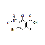 4-Bromo-2-chloro-6-fluoro-3-nitrobenzoic Acid