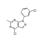 4-Chloro-1-(3-chlorophenyl)-6-methyl-1H-pyrazolo[3,4-d]pyrimidine