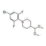 1-(4-Bromo-2,6-difluorophenyl)-4-(dimethoxymethyl)piperidine