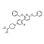 2,6-Bis(benzyloxy)-3-[4-[4-(dimethoxymethyl)piperidin-1-yl]-2-fluorophenyl]pyridine