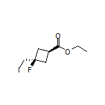 Ethyl (1S,3S)-3-Fluoro-3-(iodomethyl)cyclobutane-1-carboxylate