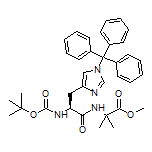 Methyl (S)-2-[2-(Boc-amino)-3-(1-trityl-4-imidazolyl)propanamido]-2-methylpropanoate