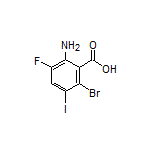 2-Amino-6-bromo-3-fluoro-5-iodobenzoic Acid
