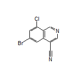 6-Bromo-8-chloroisoquinoline-4-carbonitrile