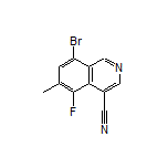 8-Bromo-5-fluoro-6-methylisoquinoline-4-carbonitrile