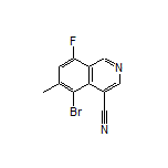 5-Bromo-8-fluoro-6-methylisoquinoline-4-carbonitrile