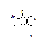 7-Bromo-8-fluoro-6-methylisoquinoline-4-carbonitrile