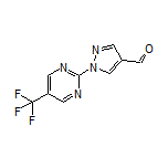 1-[5-(Trifluoromethyl)pyrimidin-2-yl]-1H-pyrazole-4-carbaldehyde