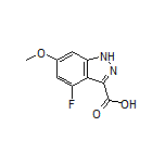 4-Fluoro-6-methoxy-1H-indazole-3-carboxylic Acid