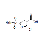 2-Chloro-5-sulfamoylfuran-3-carboxylic Acid