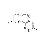 4-Fluoro-2-(6-methyl-1,2,4,5-tetrazin-3-yl)benzaldehyde