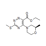 Ethyl (R)-5-(2-Methylmorpholino)-3-(methylthio)-1,2,4-triazine-6-carboxylate
