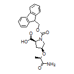 (2S,4S)-1-Fmoc-4-[[(R)-1-amino-1-oxo-2-propyl]oxy]pyrrolidine-2-carboxylic Acid