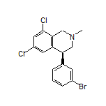 (S)-4-(3-Bromophenyl)-6,8-dichloro-2-methyl-1,2,3,4-tetrahydroisoquinoline