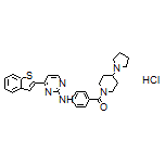 [4-[[4-(Benzo[b]thiophen-2-yl)pyrimidin-2-yl]amino]phenyl][4-(pyrrolidin-1-yl)piperidin-1-yl]methanone Hydrochloride