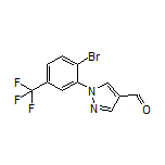 1-[2-Bromo-5-(trifluoromethyl)phenyl]-1H-pyrazole-4-carbaldehyde