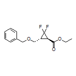 Ethyl (1R,3R)-3-[(benzyloxy)methyl]-2,2-difluorocyclopropane-1-carboxylate