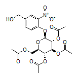 (2R,3R,4S,5R,6S)-2-(Acetoxymethyl)-6-[4-(hydroxymethyl)-2-nitrophenoxy]tetrahydro-2H-pyran-3,4,5-triyl Triacetate