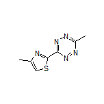 4-Methyl-2-(6-methyl-1,2,4,5-tetrazin-3-yl)thiazole