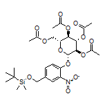 (2R,3R,4S,5R,6S)-2-(Acetoxymethyl)-6-[4-[[(tert-butyldimethylsilyl)oxy]methyl]-2-nitrophenoxy]tetrahydro-2H-pyran-3,4,5-triyl Triacetate