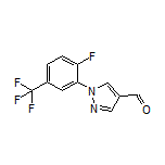 1-[2-Fluoro-5-(trifluoromethyl)phenyl]-1H-pyrazole-4-carbaldehyde