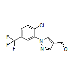 1-[2-Chloro-5-(trifluoromethyl)phenyl]-1H-pyrazole-4-carbaldehyde