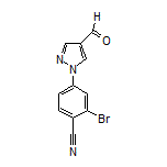 2-Bromo-4-(4-formyl-1H-pyrazol-1-yl)benzonitrile