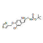 N-Boc-1-[5-chloro-6-(thiazol-4-ylmethoxy)-1H-indol-2-yl]methanamine