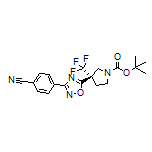 (S)-4-[5-[1-Boc-3-(trifluoromethyl)pyrrolidin-3-yl]-1,2,4-oxadiazol-3-yl]benzonitrile