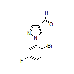 1-(2-Bromo-5-fluorophenyl)-1H-pyrazole-4-carbaldehyde