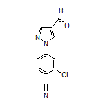 2-Chloro-4-(4-formyl-1H-pyrazol-1-yl)benzonitrile