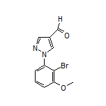 1-(2-Bromo-3-methoxyphenyl)-1H-pyrazole-4-carbaldehyde