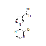1-(3-Bromopyrazin-2-yl)-1H-pyrazole-4-carboxylic Acid